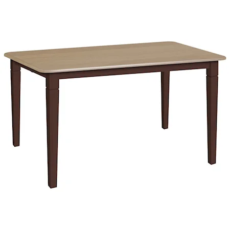 Solid Wood Counter Height Dining Table with Self-Storing Leaf